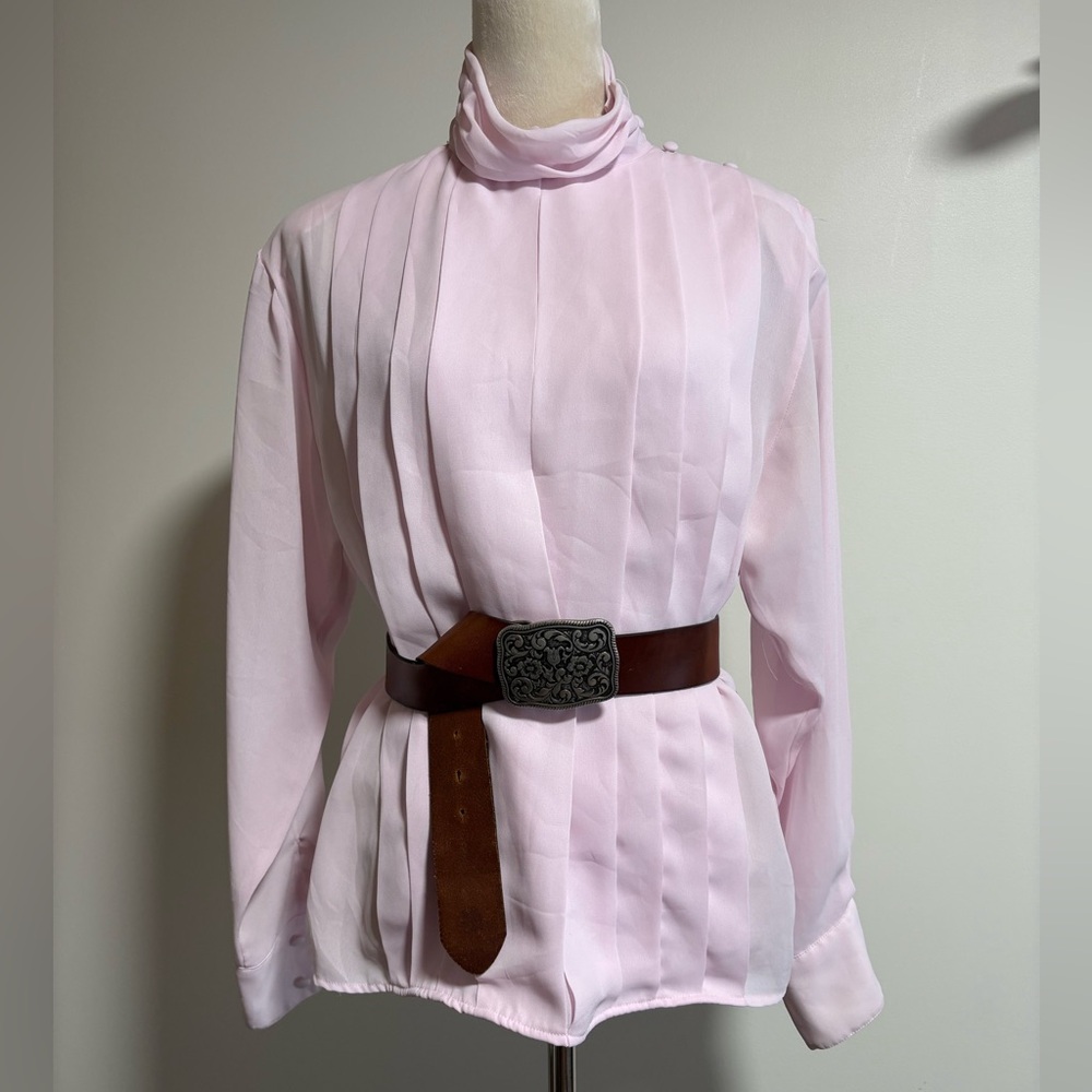 80s Pleated Blouse